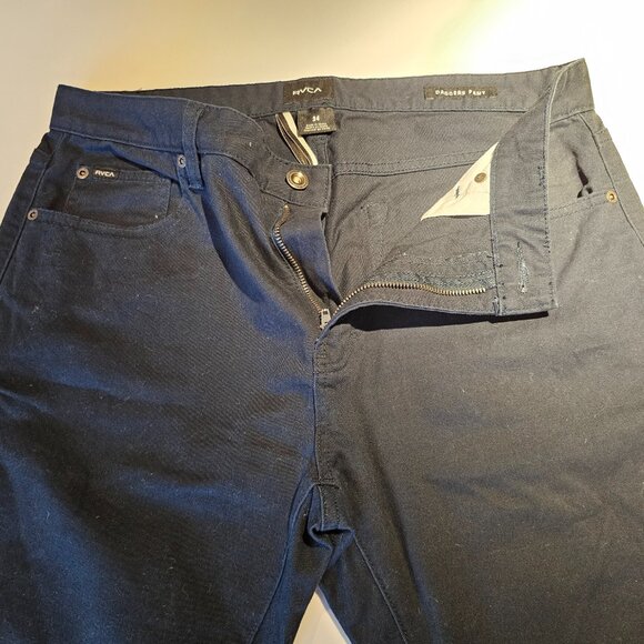 RVCA Men's Black Jeans 34 X 34 - Picture 2 of 3